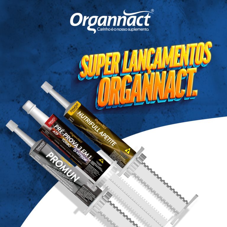 Super Lançamentos linha equina Organnact
